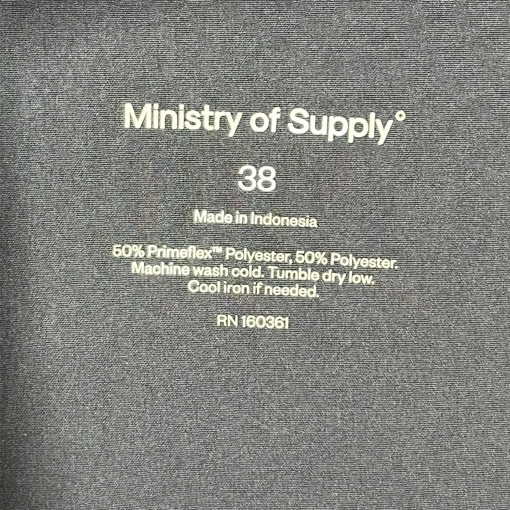 Ministry of Supply‎ Kinetic Pants Mens 38x33 Grey Primeflex Stretch Tech Chino